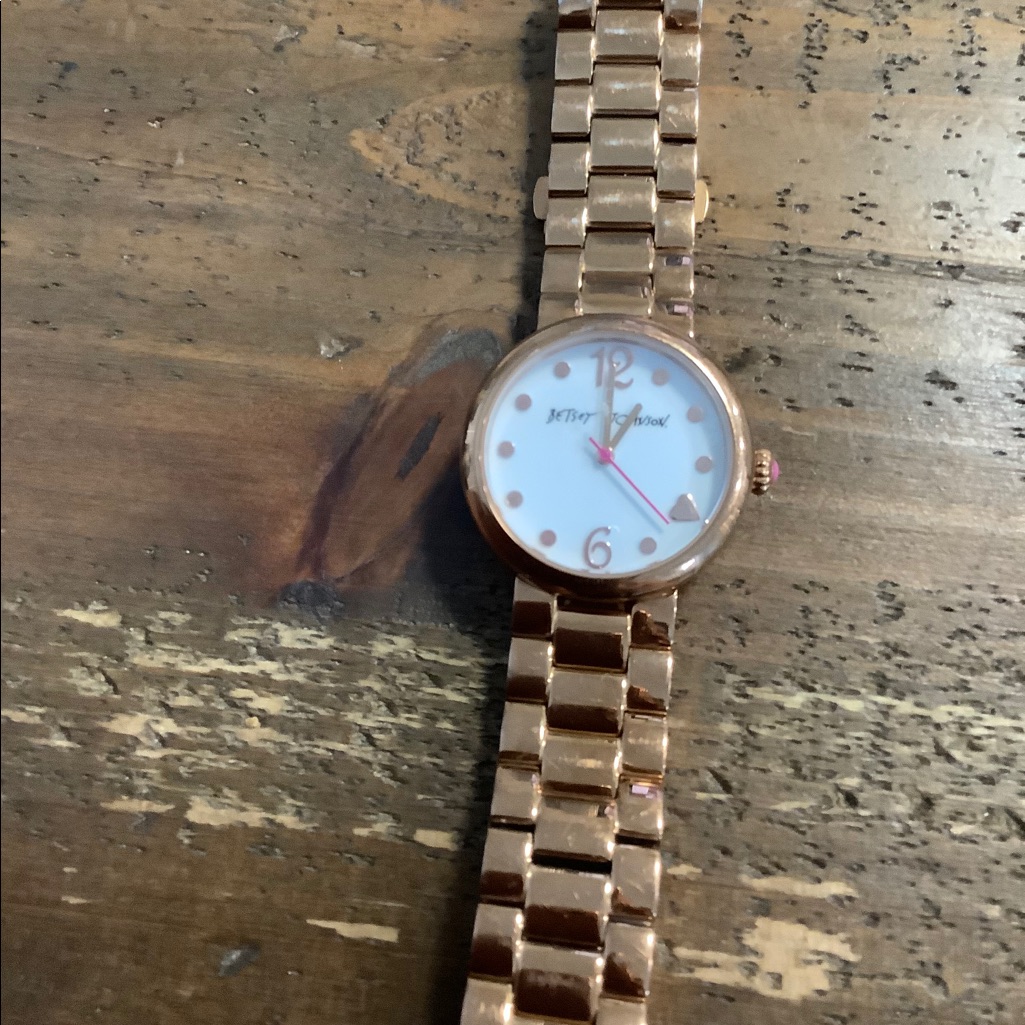 Betsey Johnson Rose Goldtone Watch